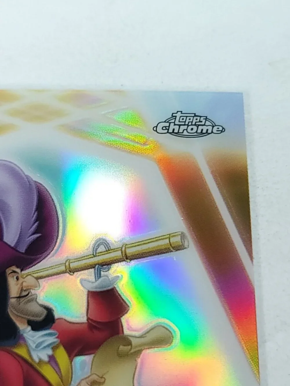 Captain Hook Topps 2026 Disney Neon Holo Chrome Refractor Limited 115/199 CNE
